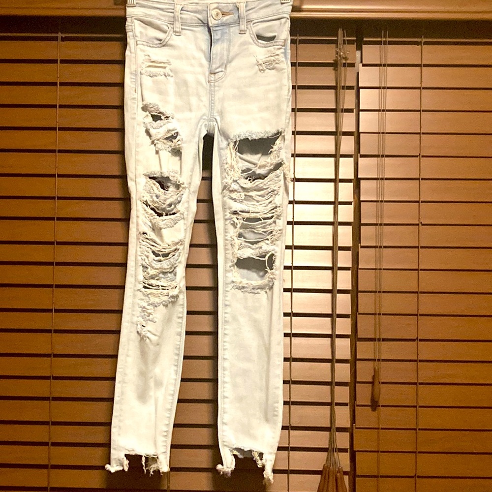 Triple 0 ripped skinny jeans